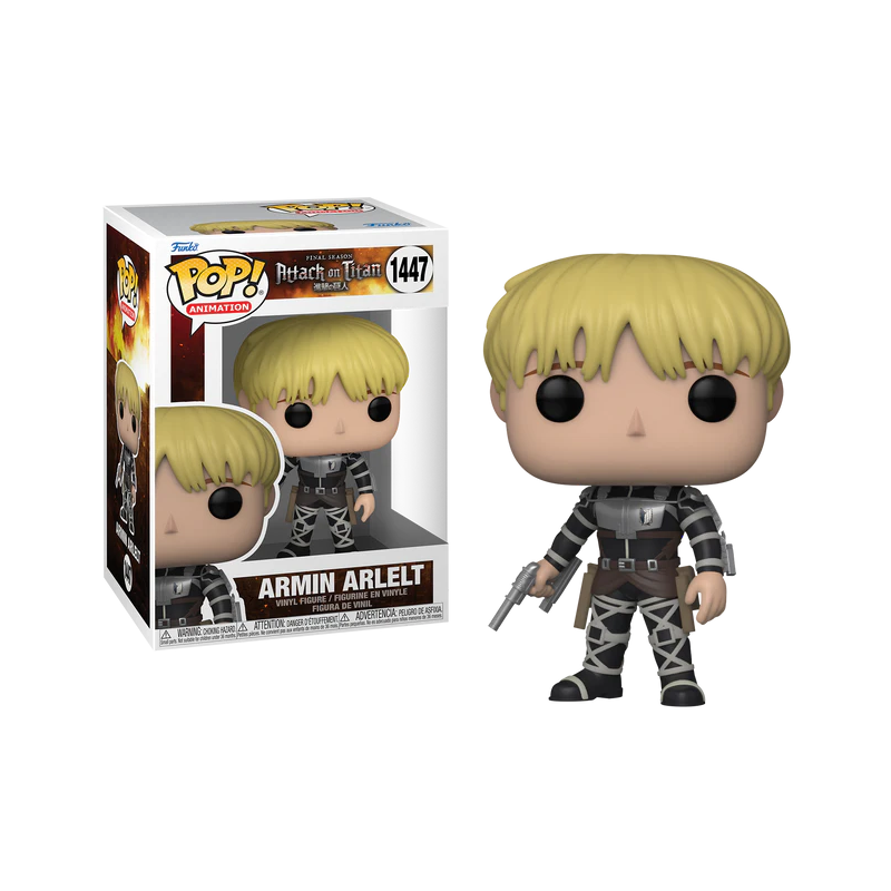 L'ATTAQUE DES TITANS S5 -POP Animation N°1447 -Armin Arlert avec Chase L'ATTAQUE DES TITANS S5 -POP Animation N°1447 -Armin Arlert avec Chase
