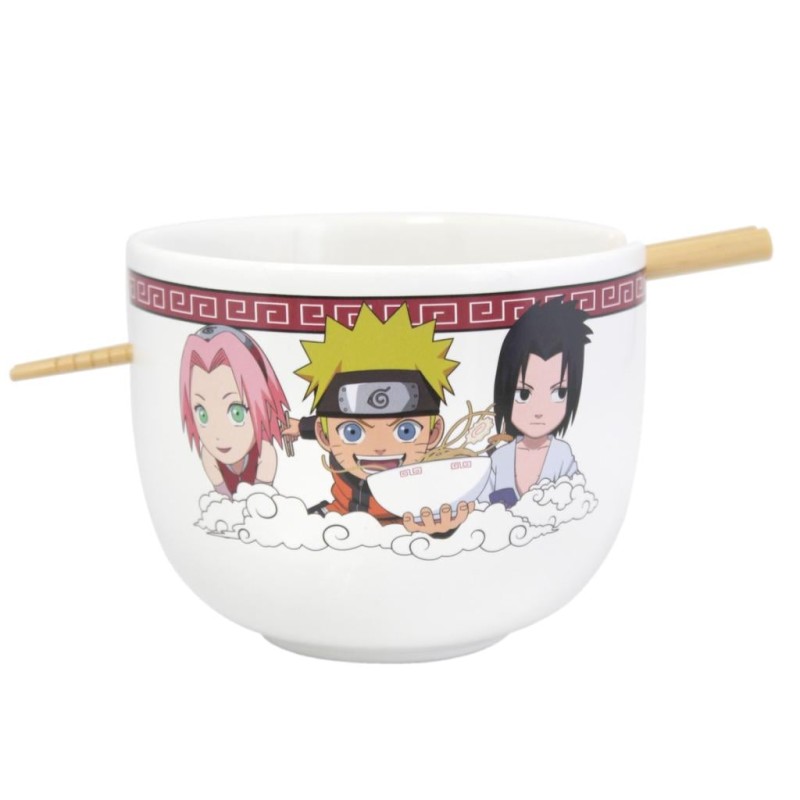 NARUTO - Bol à Ramen avec Baguette 414ml - Team Seven NARUTO - Bol à Ramen avec Baguette 414ml - Team Seven