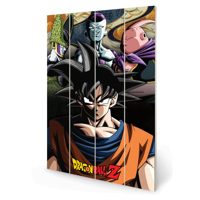 DRAGON BALL Z - Under The Shadow of Evil - Impression sur bois 40x59cm DRAGON BALL Z - Under The Shadow of Evil - Impression sur bois 40x59cm