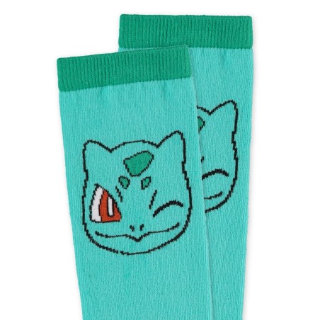 POKEMON - Bulbisarre - Paires de Chaussettes Hautes (T35-T38)