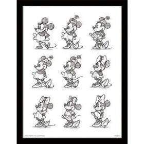MINNIE MOUSE - Multi Sketchs - Impression encadrée 30x40cm