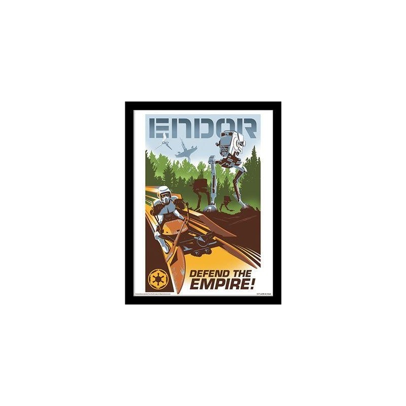 STAR WARS - Endor - Impression encadrée 30x40cm STAR WARS - Endor - Impression encadrée 30x40cm