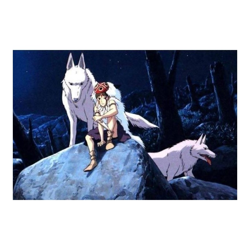 PRINCESSE MONONOKE - San & Moro - Puzzle 1000P PRINCESSE MONONOKE - San & Moro - Puzzle 1000P