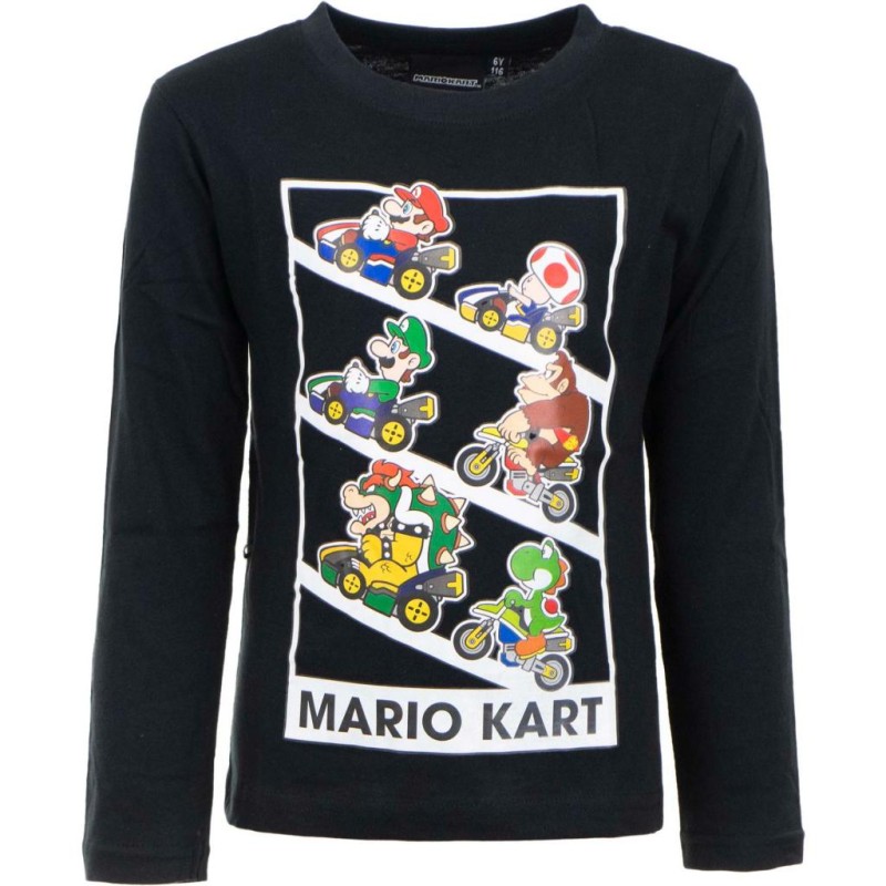 SUPER MARIO - Mario Kart - T-Shirt Manches Longues - 8 Ans SUPER MARIO - Mario Kart - T-Shirt Manches Longues - 8 Ans