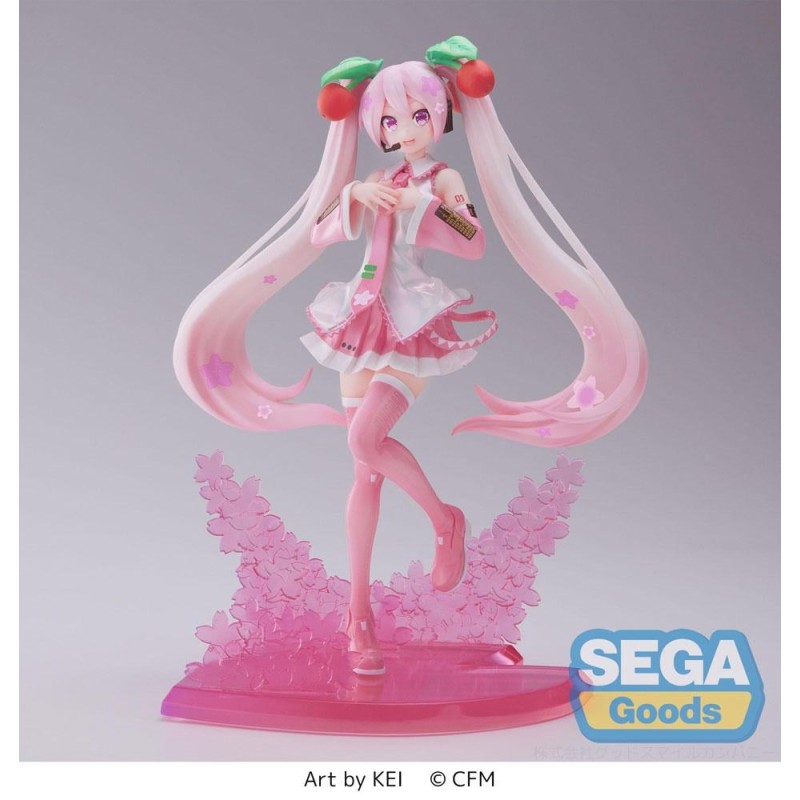 HATSUNE MIKU - Sakura Miku 2023 - Statuette Luminasta 21cm HATSUNE MIKU - Sakura Miku 2023 - Statuette Luminasta 21cm