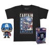 MARVEL - Pocket POP - Captain America + T-shirt (L)
