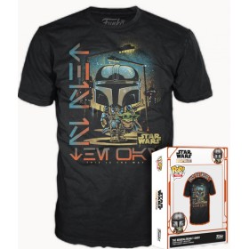 THE MANDALORIAN - Mando & L'Enfant - T-Shirt POP (XL)