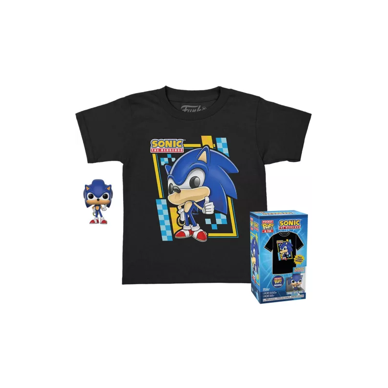 SONIC - Pocket POP - Sonic + T-shirt Enfant (L) SONIC - Pocket POP - Sonic + T-shirt Enfant (L)