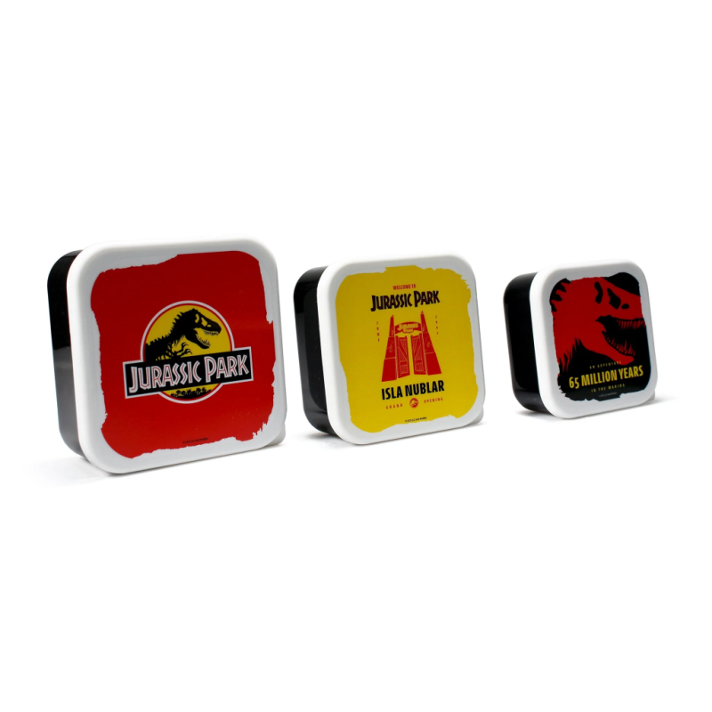 JURASSIC PARK - Isla Nubar - Set de 3 Boites à Tartines JURASSIC PARK - Isla Nubar - Set de 3 Boites à Tartines
