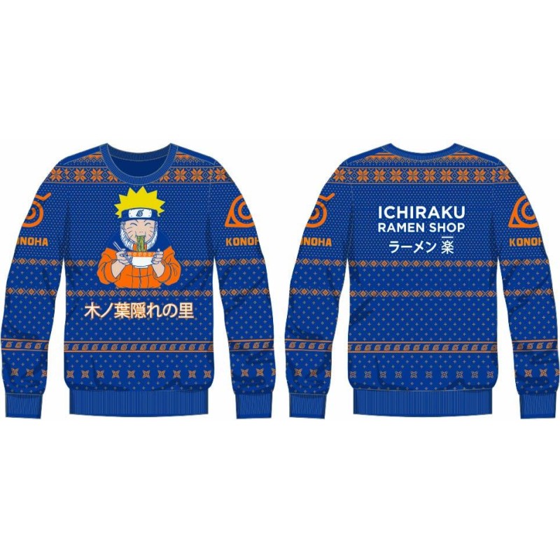 NARUTO - Ichiraku Ramen Shop - Pull de Noël Homme (XXL) NARUTO - Ichiraku Ramen Shop - Pull de Noël Homme (XXL)