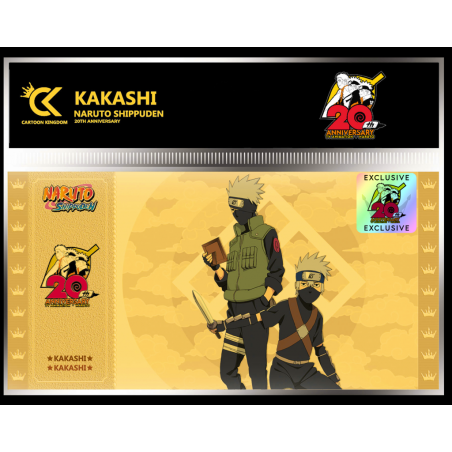 NARUTO SHIPPUDEN - Kakashi - Golden Ticket 20ème Anniversaire
