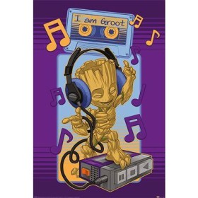LES GARDIENS DE LA GALAXIE - Groot Cassette - Poster 61x91cm