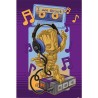 LES GARDIENS DE LA GALAXIE - Groot Cassette - Poster 61x91cm
