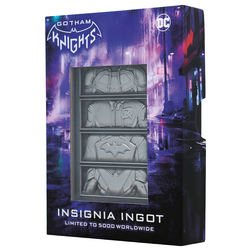 GOTHAM KNIGHTS - Insignia - Lingot en Métal Collection Limitée GOTHAM KNIGHTS - Insignia - Lingot en Métal Collection Limitée