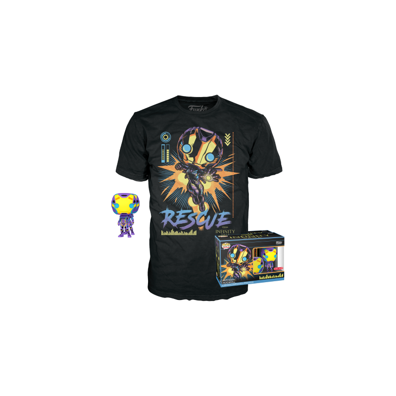 MARVEL - Booble Head POP N° 480 - Rescue Blacklight + T-shirt (S) MARVEL - Booble Head POP N° 480 - Rescue Blacklight + T-shirt (S)