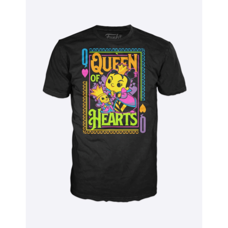 DISNEY - Reine De Coeur - T-Shirt POP Blacklight (M)