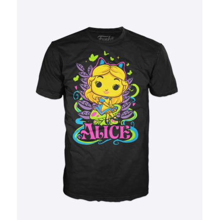 DISNEY - Alice - T-Shirt POP Blacklight (L)