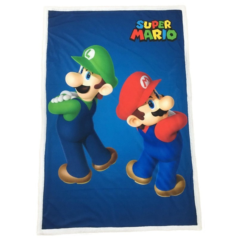 SUPER MARIO - Mario & Luigi - Plaid Premium '100X150cm' SUPER MARIO - Mario & Luigi - Plaid Premium '100X150cm'
