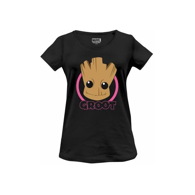 MARVEL - Smiling Groot Head - T-Shirt Femme (XL) MARVEL - Smiling Groot Head - T-Shirt Femme (XL)