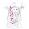 MARVEL - Baby Groot Line With I Am Groot Text - T-Shirt Femme (S)