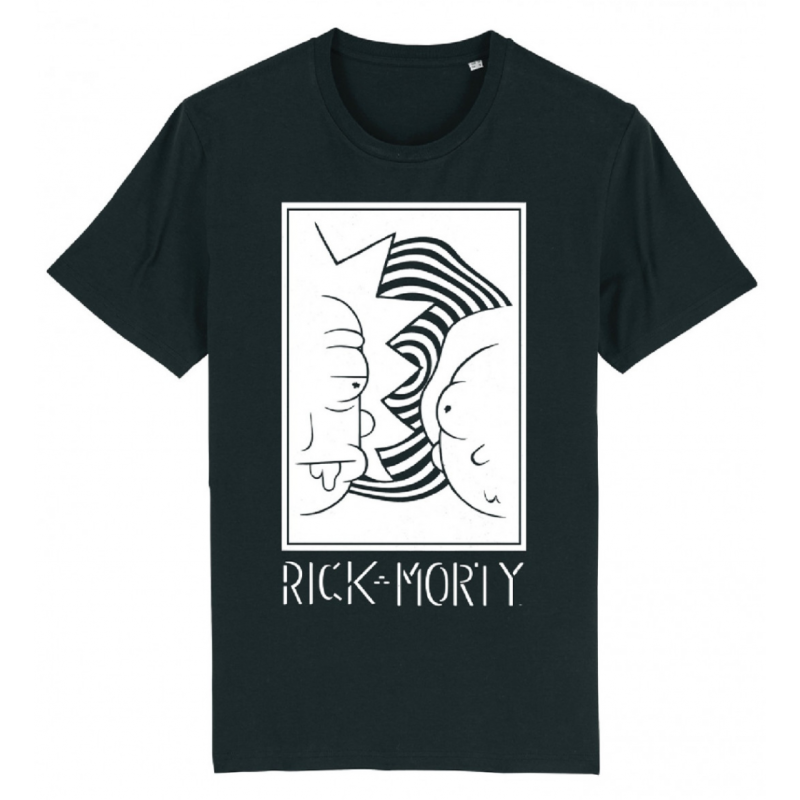 RICK ET MORTY - Rick et Morty Blanc et Noir - T-Shirt Homme (S) RICK ET MORTY - Rick et Morty Blanc et Noir - T-Shirt Homme (S)