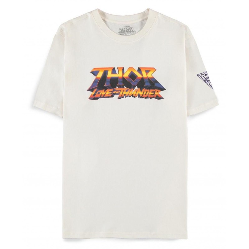 MARVEL - Thor: Love and Thunder - T-Shirt Men Logo White (M) MARVEL - Thor: Love and Thunder - T-Shirt Men Logo White (M)