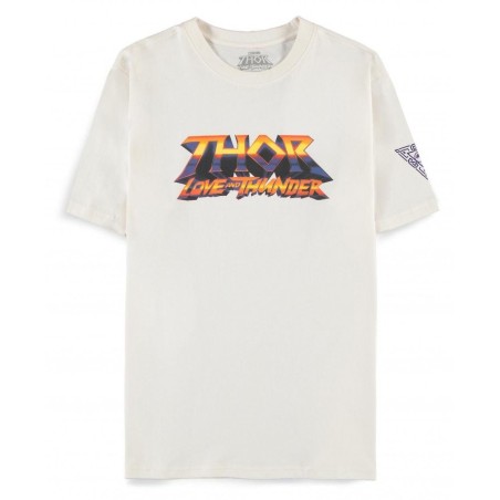 MARVEL - Thor: Love and Thunder - T-Shirt Men Logo White (M)