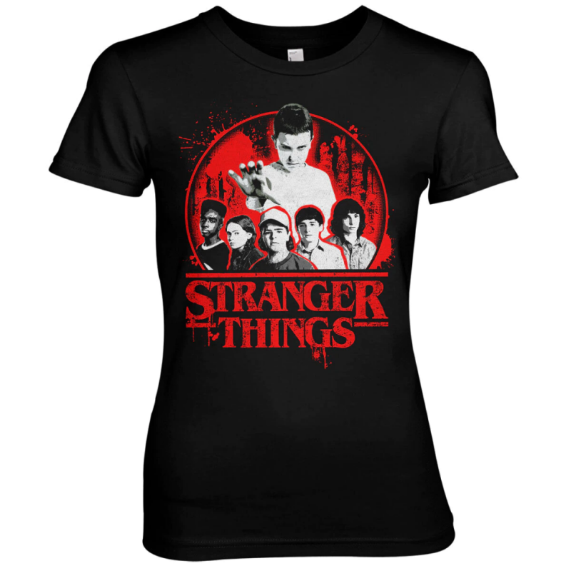 STRANGER THINGS - Distressed - T-Shirt Femme (XXL) STRANGER THINGS - Distressed - T-Shirt Femme (XXL)