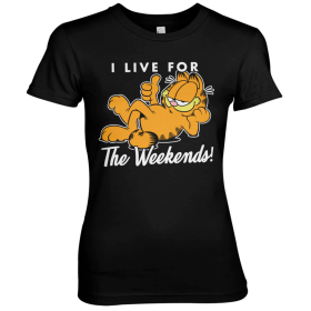 GARFIELD - Live For The Weekend - T-Shirt Femme (XL)