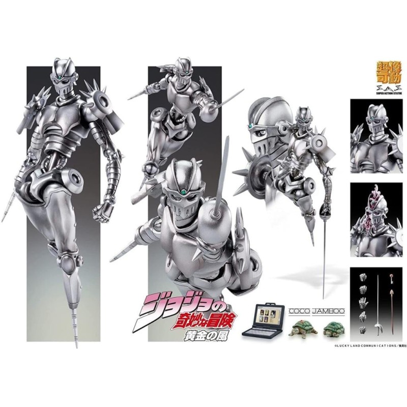 JOJO PART 5 - Silver Chariot - Figurine Super Action Chozokado 16cm JOJO PART 5 - Silver Chariot - Figurine Super Action Chozokado 16cm