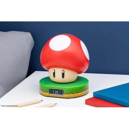 NINTENDO - Super champignon - Réveil 12cm