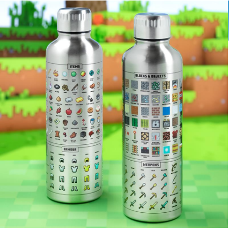 MINECRAFT - Bouteille d'eau en métal 500ml