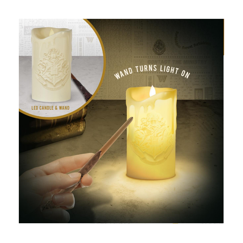 HARRY POTTER - Lumière de bougie - Lampe avec baguettes de contrôle HARRY POTTER - Lumière de bougie - Lampe avec baguettes de contrôle