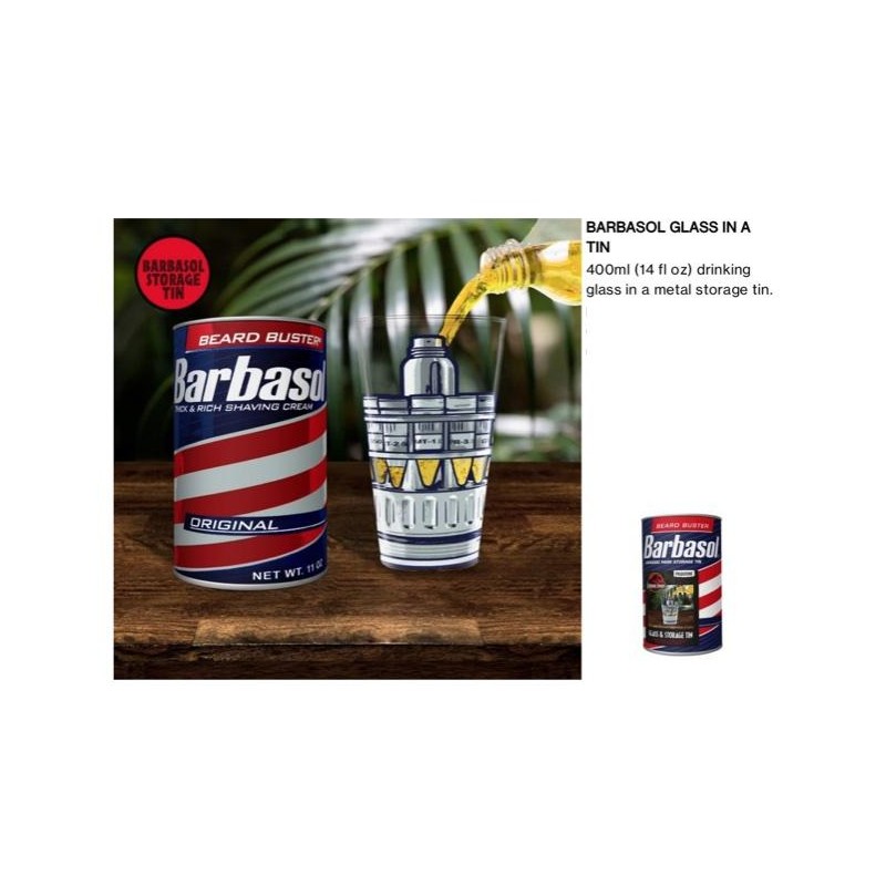 JURASSIC PARK - Barbasol - Verre dans une Boite Métal - 400ml JURASSIC PARK - Barbasol - Verre dans une Boite Métal - 400ml