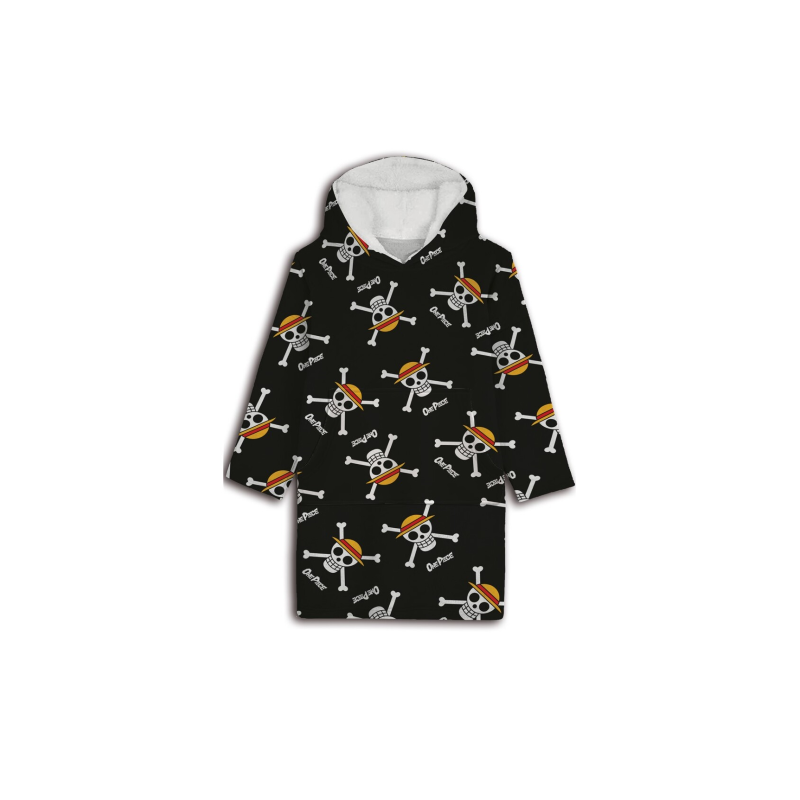 ONE PIECE - straw hat crew - Sweat Poncho Coral Fleece - Taille Adulte ONE PIECE - straw hat crew - Sweat Poncho Coral Fleece - Taille Adulte