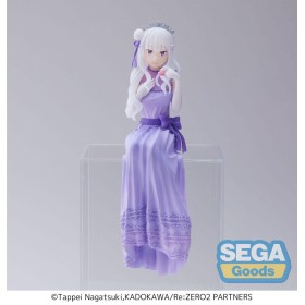 RE ZERO - Emilia " Fête " - Figurine PM Perching 14cm