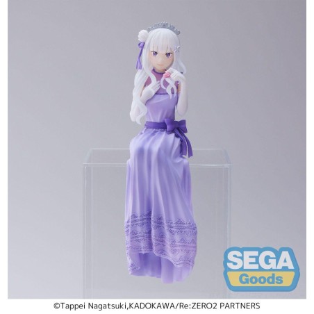 RE ZERO - Emilia " Fête " - Figurine PM Perching 14cm