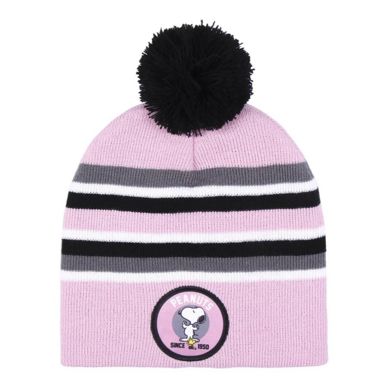 SNOOPY - Bonnet Pompon Jacquard - Enfants SNOOPY - Bonnet Pompon Jacquard - Enfants