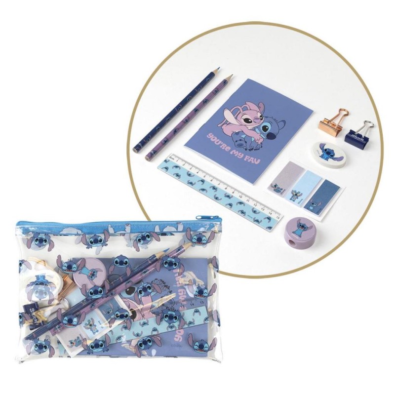 STITCH & ANGEL - You're My Fav - Set papeterie 12 Pc STITCH & ANGEL - You're My Fav - Set papeterie 12 Pc