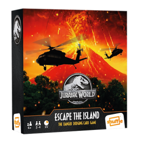 JURASSIC WORLD - Shuffle - Escape Island - Jeu de cartes FR/NL