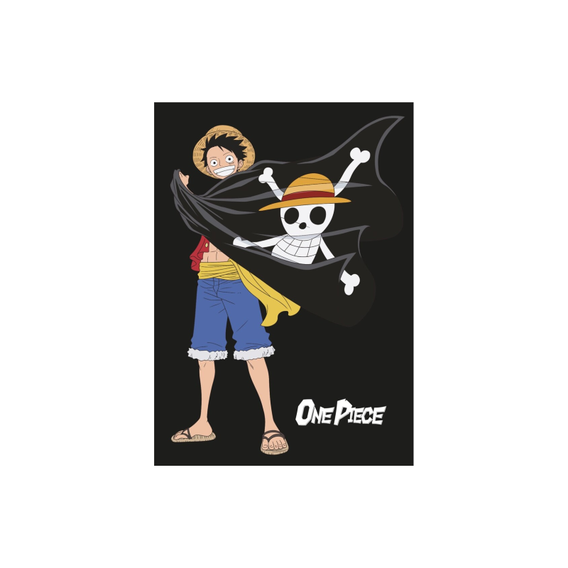 ONE PIECE - Skull - Plaid Polaire 100% Microfibre 100x140cm ONE PIECE - Skull - Plaid Polaire 100% Microfibre 100x140cm