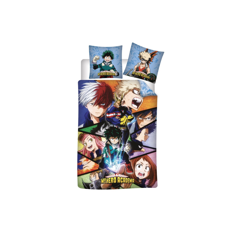 MY HERO ACADEMIA - Parure de lit 140x200cm - '100% microfibre' MY HERO ACADEMIA - Parure de lit 140x200cm - '100% microfibre'