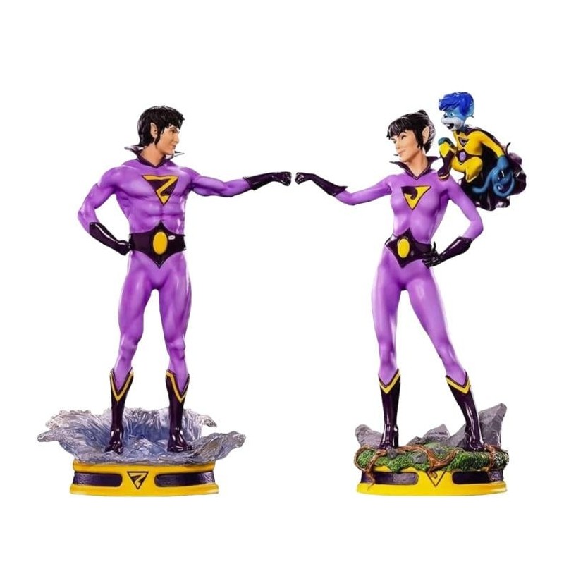 WONDER TWINS - 2-Pack Statuette 1/10 Art Scale DELUXE - 21cm Exclusive WONDER TWINS - 2-Pack Statuette 1/10 Art Scale DELUXE - 21cm Exclusive