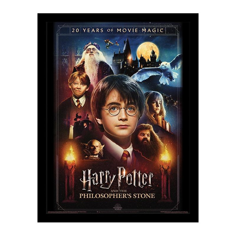 HARRY POTTER - 20 Years Of Movie Magic - Impression encadrée 30x40cm HARRY POTTER - 20 Years Of Movie Magic - Impression encadrée 30x40cm
