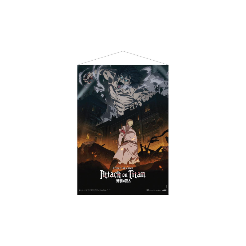 ATTACK ON TITAN : THE FINAL SEASON - Visual 1 - Wallscroll 50X70cm ATTACK ON TITAN : THE FINAL SEASON - Visual 1 - Wallscroll 50X70cm