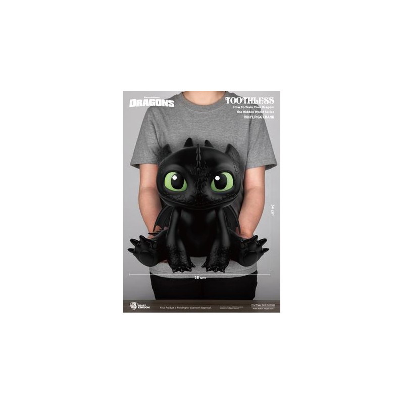 DRAGONS - Krokmou - Tirelire 34cm