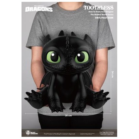 DRAGONS - Krokmou - Tirelire 34cm