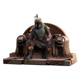 STAR WARS - Boba Fett on Throne - Figurine Gentle Giant 24cm