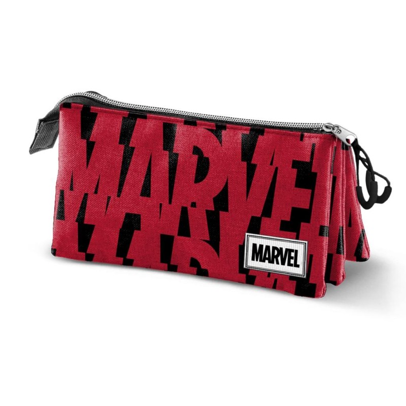MARVEL- Plumier 3 comp '23x11x10' - Matière Recyclée MARVEL- Plumier 3 comp '23x11x10' - Matière Recyclée