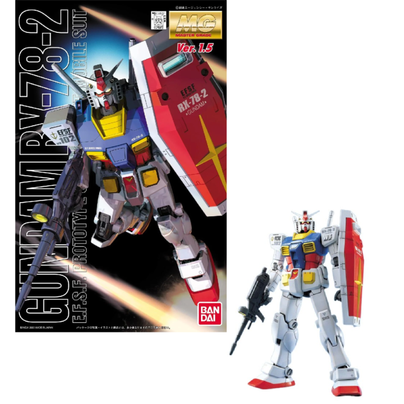 GUNDAM - MG 1/100 RX-78 Gundam Ver 1.5 - Model Kit GUNDAM - MG 1/100 RX-78 Gundam Ver 1.5 - Model Kit